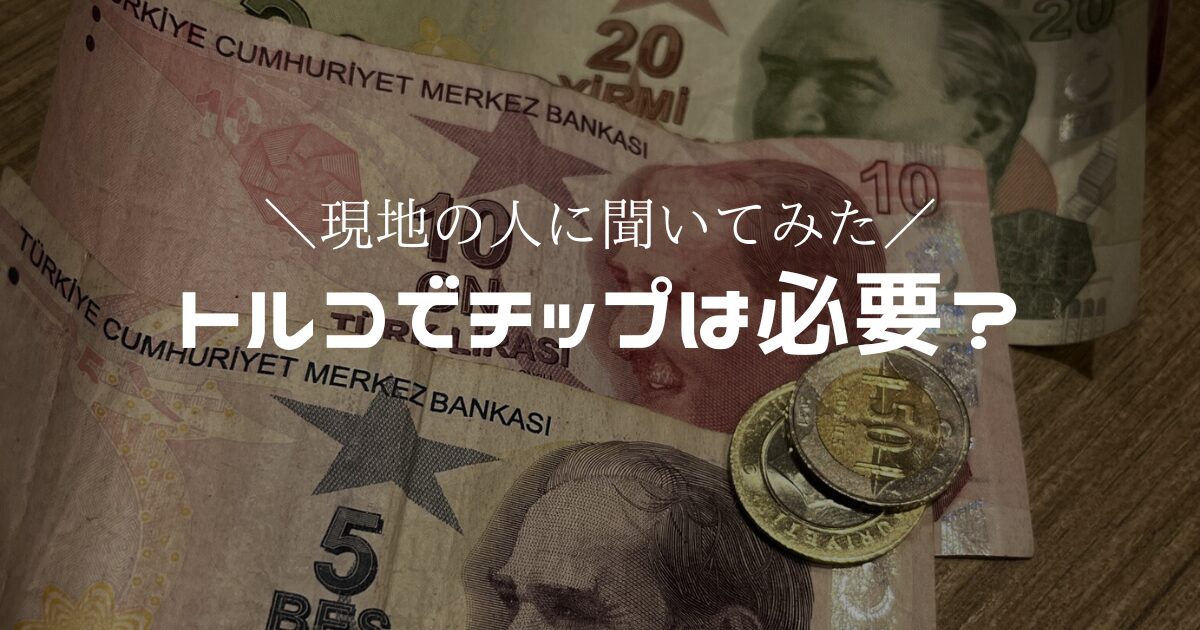 トルコでチップは必要か解説する記事のアイキャッチ画像